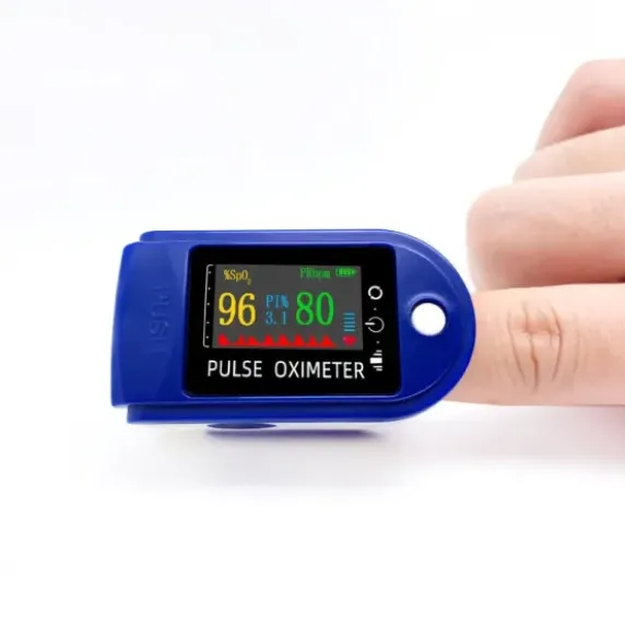 OXYMÈTRE DE POULS OXYBLUE MESURE SPO₂ ET FRÉQUENCE CARDIAQUE MEDICLINIC - bleu