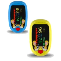 OXYMÈTRE DE POULS PÉDIATRIQUE PULSEKIDS RECHARGEABLE OLED MEDICLINIC - jaune