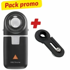 PACK DERMATOSCOPE DELTA ONE LUMIÈRE POLARISÉE HEINE - adaptateur universel offert