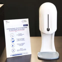 PACK DISTRIBUTEUR GEL ELECTRONIQUE SANS CONTACT 3 EN 1 MEDICLINIC - pack complet