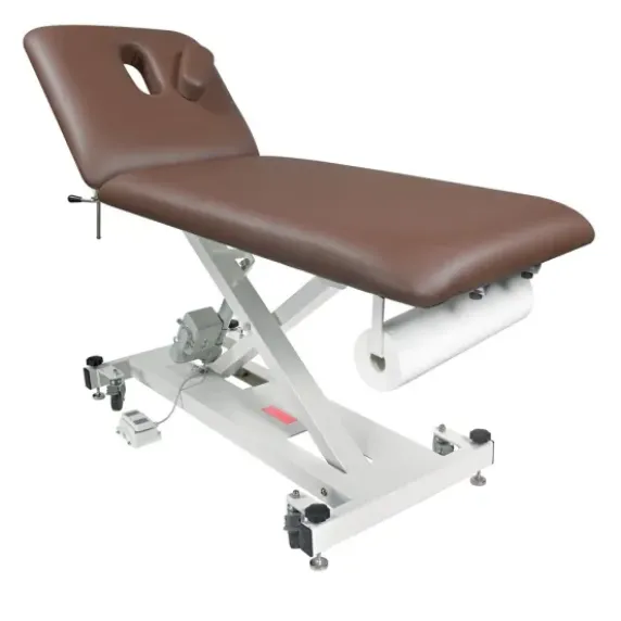 PACK DIVAN ÉLECTRIQUE LIFTBACK TROU VISAGE MEDICLINIC - marron chocolat avec tabouret offert