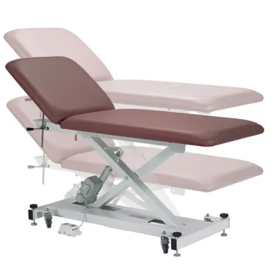 PACK DIVAN ÉLECTRIQUE LIFTBACK TROU VISAGE MEDICLINIC - marron chocolat avec tabouret offert