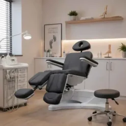 PACK FAUTEUIL SIGMA 3 ÉLECTRIQUE + TABOURET STANDARD OFFERT MEDICLINIC - gris daytona