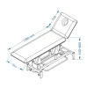 PACK KINÉ ESSENTIEL TABLE ÉLECTRIQUE COMPEX REHAB TABOURET - gris daytona