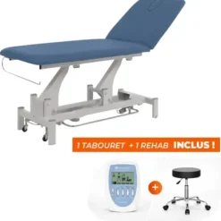 PACK KINÉ ESSENTIEL TABLE ÉLECTRIQUE COMPEX REHAB TABOURET - coloris bleu