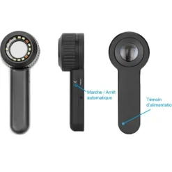 PACK LAMPE DE WOOD + DERMATOSCOPE DERMA MED30 NOIR - pack complet