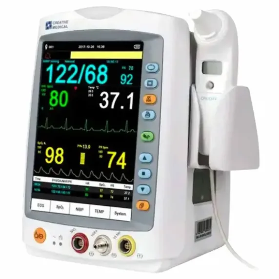 PACK MONITEUR PATIENT MED 900 IMPRIMANTE INTÉGRÉE LEPU MEDICAL + CHARIOT ROULANT - 5 paramètres