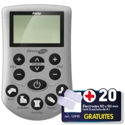 PACK NEUROSTIMULATEUR ÉLECTRIQUE DIRECT TENS CHATTANOOGA - 20 électrodes offertes