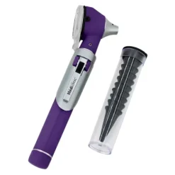 PACK OTOSCOPE FO + LAMPE PORTE ABAISSE LANGUE COLOR LED MEDICLINIC - violet