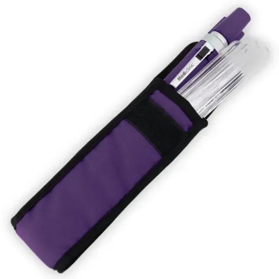 PACK OTOSCOPE FO + LAMPE PORTE ABAISSE LANGUE COLOR LED MEDICLINIC - violet