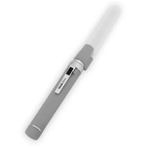 PACK OTOSCOPE FO + LAMPE PORTE ABAISSE LANGUE COLOR LED MEDICLINIC - gris