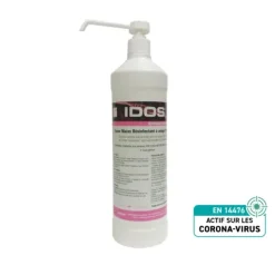 PACK SAVON MAINS DÉSINFECTANT HAUTE FRÉQUENCE IDOS - 5 l + 4 flacons de 500 ml