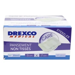 PANSEMENTS EXTENSIBLES NON TISSÉS STÉRILES MEDI'CLINIC CARE BLANC MEDICLINIC - 5 x 7 cm