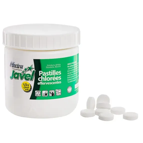 PASTILLES JAVEL DÉSINFECTION SURFACES PROFESSIONNELLES - boîte de 150