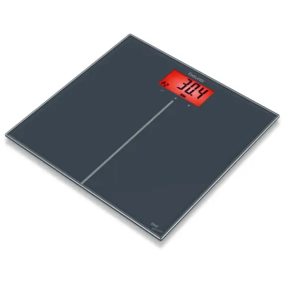 PESE PERSONNE GS280 BMI GENIUS ECRAN COULEUR BEURER - verre 30 x 30 cm