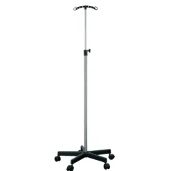 PIED A SERUM 2 CROCHETS INOX HAUTEUR RÉGLABLE COMED - tige inox