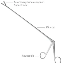 PINCE À BIOPSIE DE DOUAY INOX PRÉCISION GYNÉCOLOGIQUE - 25 cm