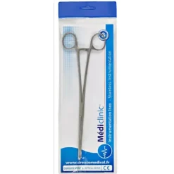 PINCE DE FOERSTER DROITE STRIÉE INOX - 24 cm