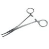 PINCE LERICHE COURBE SANS GRIFFES INOX MEDICLINIC - 15 cm