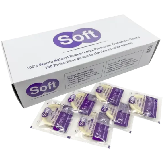 PROTECTION DE SONDE ÉCHOGRAPHIQUE STÉRILE LATEX NON LUBRIFIE SOFT - Boîte de 100