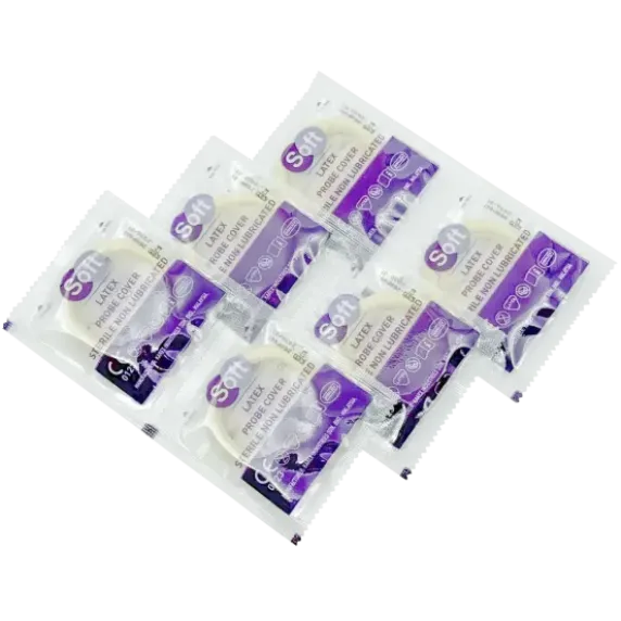 PROTECTION DE SONDE ÉCHOGRAPHIQUE STÉRILE LATEX NON LUBRIFIE SOFT - Boîte de 100