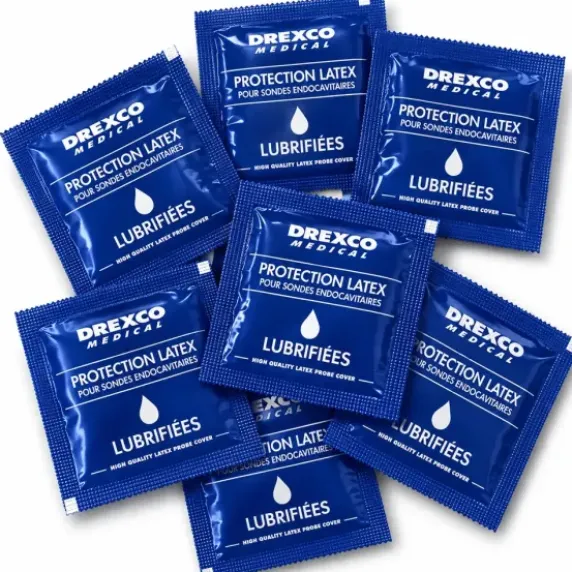 PROTECTIONS POUR SONDES ENDOCAVITAIRES LUBRIFIÉES LATEX MEDICLINIC - boîte de 144