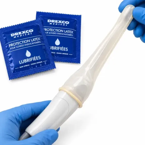PROTECTIONS POUR SONDES ENDOCAVITAIRES LUBRIFIÉES LATEX MEDICLINIC - boîte de 144