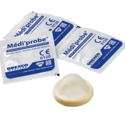 PROTECTIONS POUR SONDES ENDOCAVITAIIRES NON LUBRIFIÉES LATEX RÉSISTANT MEDICLINIC - boîte de 144