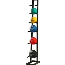 PRÉSENTOIR MEDECINE BALL RANGEMENT 6 BALLES THERABAND - présentoir