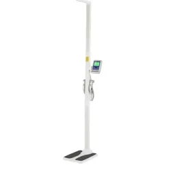 PÈSE-PERSONNE À COLONNE ÉLECTRONIQUE AVEC TOISE ULTRASON ET IMC - 200 kg