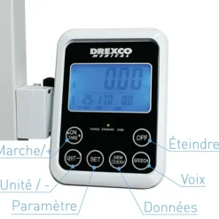 PÈSE-PERSONNE À COLONNE ÉLECTRONIQUE AVEC TOISE ULTRASON ET IMC - 200 kg