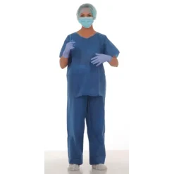 PYJAMA DE BLOC NON TISSÉ À USAGE UNIQUE OPAQUE ET RESPIRANT - set 2 pièces