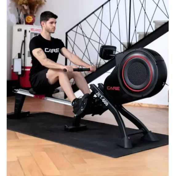 RAMEUR JET 600 TIRAGE CENTRAL MAGNÉTIQUE CARE - rameur pliable