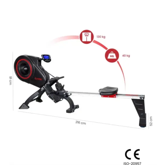 RAMEUR JET 600 TIRAGE CENTRAL MAGNÉTIQUE CARE - rameur pliable