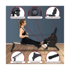 RAMEUR MAG FLYER KS-2 CONNECT PLIABLE CONNECTÉ CARE - rameur pliable