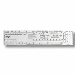 REGLE ECG EN PVC COMPACTE LECTURE TRACE - format poche