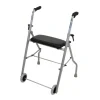 ROLLATOR AVEC SIÈGE LONDRES PLIABLE RÉGLABLE COLSON - gris métallisé
