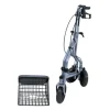 ROLLATOR 3 ROUES MADRID AVEC PANIER PLIANT COLSON - gris métallisé