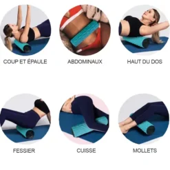 ROULEAU MOUSSE VIBRANT ROCK HIGH SPEED RECHARGEABLE HI5 - bleu