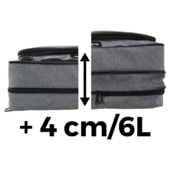 SAC À DOS MÉDICAL EIFFEL CONVERTIBLE DE BOISSY - gris chiné 19 à 25 l