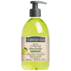 SAVON DE MARSEILLE LIQUIDE CITRON MENTHE LABORATOIRES GILBERT - flacon pompe 500 ml