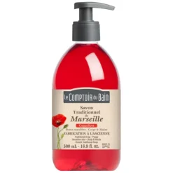SAVON DE MARSEILLE LIQUIDE COQUELICOT LABORATOIRES GILBERT - flacon pompe 500 ml