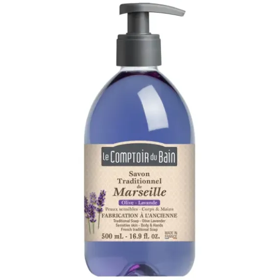 SAVON DE MARSEILLE LIQUIDE OLIVE LAVANDE LABORATOIRES GILBERT - flacon pompe 500 ml