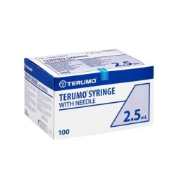 SERINGUES CRISTAL 3 CORPS MONTÉES 3 ML AVEC AIGUILLE TERUMO - boîte de 100