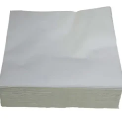 SERVIETTES LUNCH BLANCHES 2 PLIS ABSORBANTES - paquet de 200
