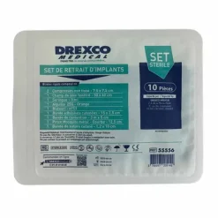 SET DE RETRAIT D'IMPLANTS STÉRILE USAGE UNIQUE MEDICLINIC - boîte de 5 sets