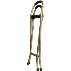 SIÈGE PLIANT 4 PIEDS SHOW APPUI MARCHE ET REPOS - bronze et noir
