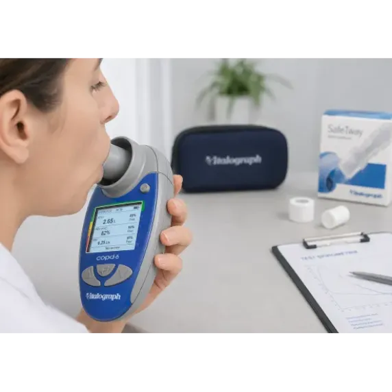 SPIROMÈTRE BPCO COPD-6 ÉCRAN LCD VITALOGRAPH - avec embouts et housse