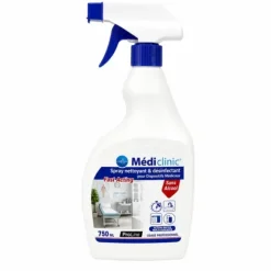 SPRAY DÉSINFECTANT MÉDICLINIC SANS ALCOOL PRÊT À L'EMPLOI - 750 ml