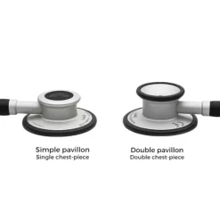 STÉTHOSCOPE PULSE II DOUBLE PAVILLON CARBONE SPENGLER - coloris carbone